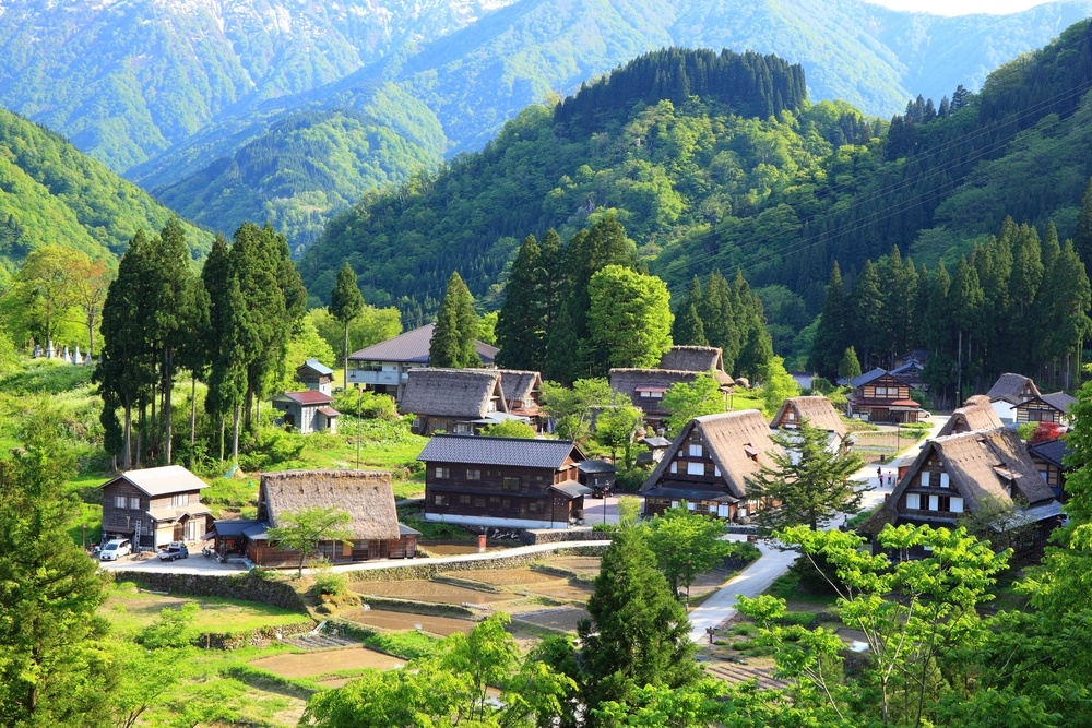 World heritage site Gokayama, Toyama, Japan