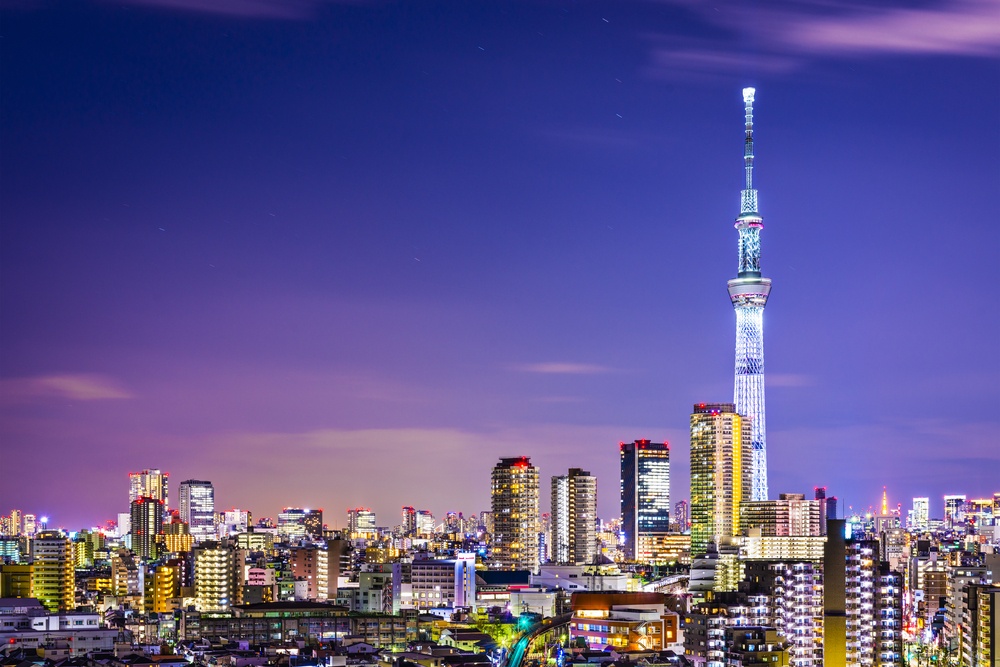 Tokyo cityscape with the Skytree