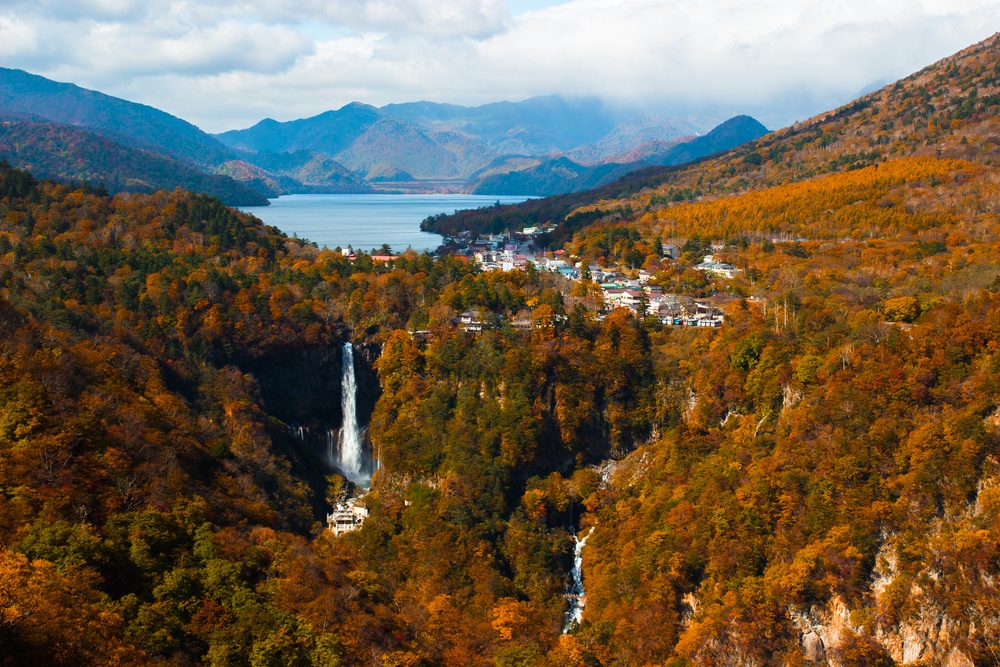 Autumn Colors seen from Akechidaira Observatory, Lake Chuzenji, Nikko, Japan