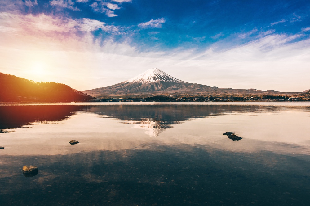 mt.Fuji in kawaguchiko lake,Kawaguchiko lake of Japan,Mount Fuji, Kawaguchi Lake